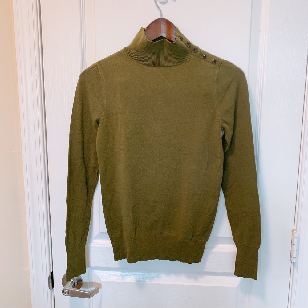 Ann Taylor Olive Green Sweater